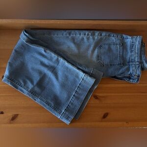 Women’s Vintage Style Jeans with slightly flared legs.
